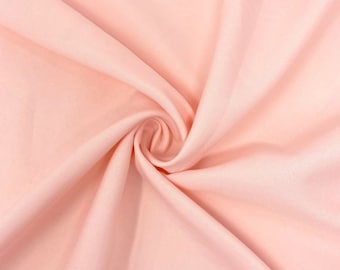 Tela de popelina de poliéster rosa ruborizado: 60" de ancho, resistente a las arrugas