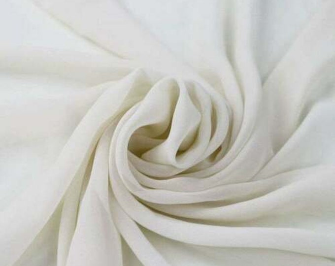 Of White Hi Multi Chiffon Fabric, Chiffon Fabric By The Yard 58-60"Inch By The Yard