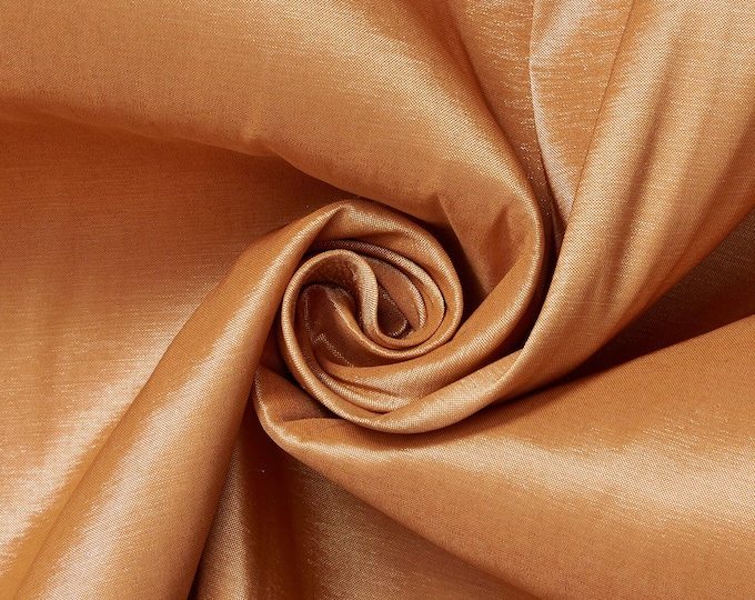 DK Gold Taffeta Stretch Fabric 2-Way Stretch, Spandex Polyester 58" Wide Sold by The Yard