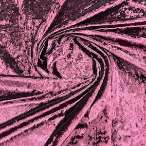 Burgundy Stretch Crushed Velvet Fabric: 58/60&quot; Wide, Apparel, Costume
