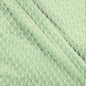 Mia&#39; Fabrics Inc, Sage 58/59&quot; Wide 100 Polyester Minky Dimple Dot Soft Cuddle Fabric by the Yard (Pick a Size)