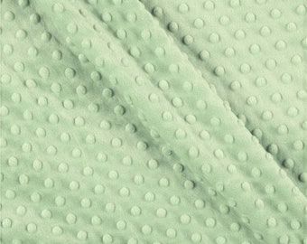 Mia&#39; Fabrics Inc, Sage 58/59&quot; Wide 100 Polyester Minky Dimple Dot Soft Cuddle Fabric by the Yard (Pick a Size)