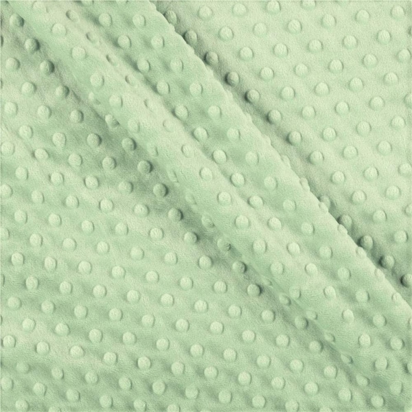 Mia' Fabrics Inc, Sage 58/59" Wide 100 Polyester Minky Dimple Dot Soft Cuddle Fabric by the Yard (Pick a Size)