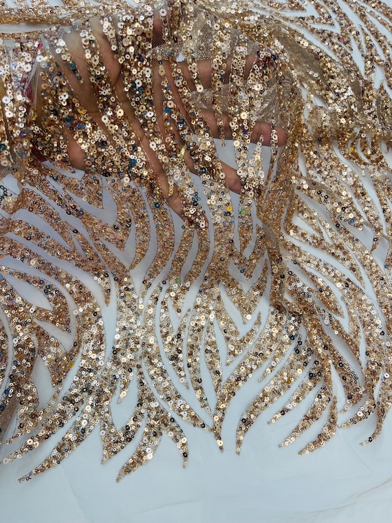 Rose Gold Beaded Lace Fabric: Embroidered Mesh, Wedding, Bridal Dress - Etsy Rose Gold Beaded Lace Fabric: Embroidered Mesh, Wedding, Bridal Dress - Etsy
