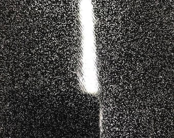 Black Metallic Glitter Vinyl Fabric: Glossy Faux Leather Upholstery - 54" Wide