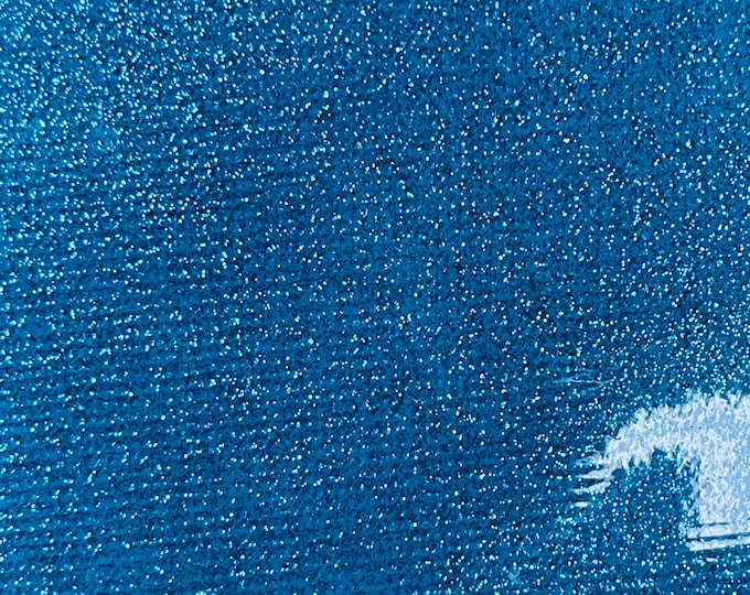Turquoise Metallic Vinyl Faux Fake Leather Sparkle Glitter Fabric - 54" Width Sold By The Yard Accessories Glossy Upholster