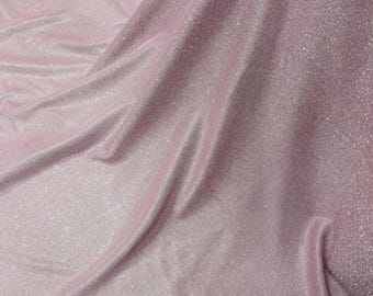 Blush Pink Shimmer Fabric: 4-Way Stretch Spandex, 58-60" Wide