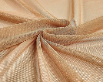 Nude Power Mesh Fabric 60" Wide, Sold By The Yard ( Many Colors ) Free Shipping