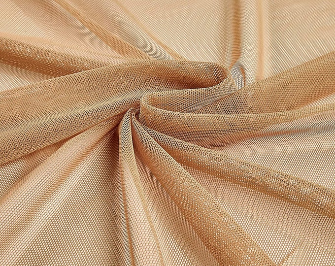Nude Power Mesh Fabric 60" Wide, Sold By The Yard ( Many Colors ) Free Shipping