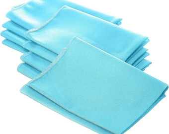 Light Turquoise Polyester Napkin: 18-Inch Party & Wedding Linens