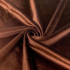 Tessuto in velluto elasticizzato marrone Mia Fabrics, larghezza 60&#39;&#39;, cucito, abbigliamento, costumi, artigianato {Scegli la quantità}
