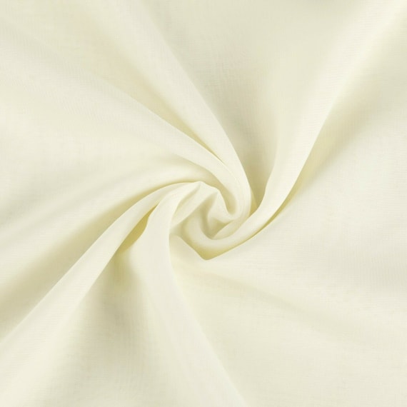Ivory chiffon fabric deals