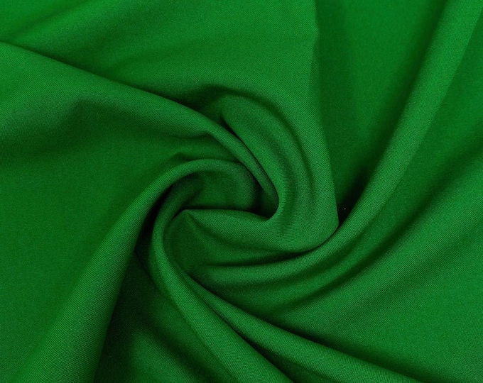 Kelly Green Poly Poplin Fabric Polyester Solid 60'' By The Yard Table Covers Decoration Apparel ( Choose The Size )