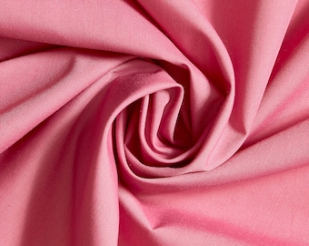 DUSTY ROSE 60" Poly Cotton Broadcloth, Fabric by the Yard