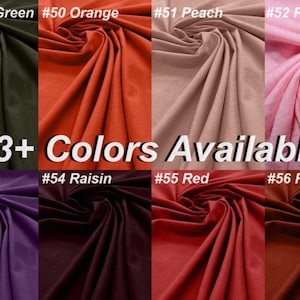 Cotton Spandex Jersey Knit Fabric: 60&quot; Wide Stretch Blend By The Yard