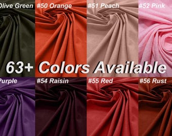 Cotton Spandex Jersey Knit Fabric: 60" Wide Stretch Blend By The Yard