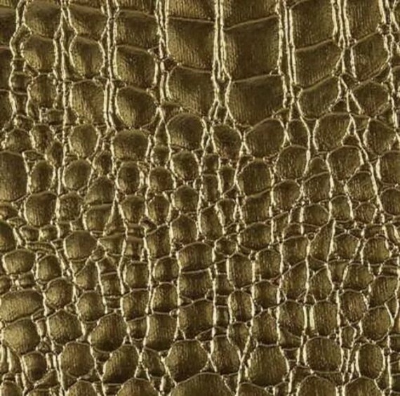 Dark Burgundy Vinyl Faux Fake Leather Pleather Embossed Alligator Fabric By  Yard