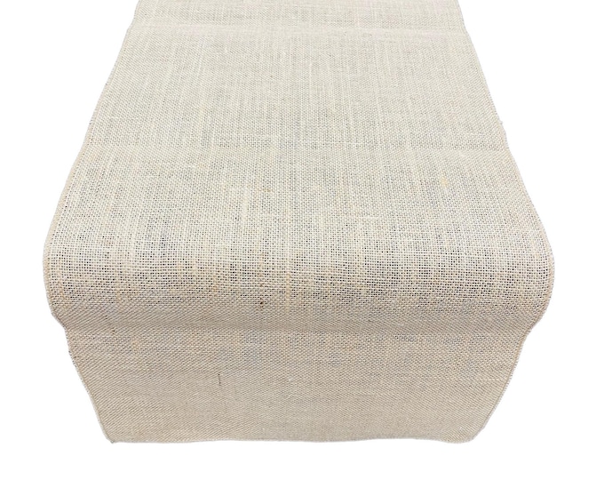 Burlap Fabric Table Runner - 14" x 90" High Quality Burlap Rectangle Table Runner