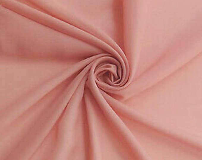 Dusty Rose Chiffon Fabric: Hi Multi Polyester, 58-60" Wide