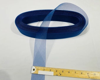 2 Inch Royal Blue Crinoline Horsehair Braid Trim-Wedding-Bridal-Decorations-Crafts-Sold By The Yard (Choose The Quantity)