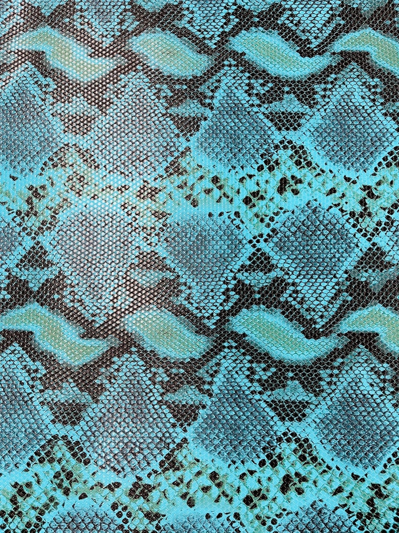 Carribean Python Snake Vinyl Fabric by the Yard Upholstery - Etsy