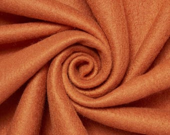 Rust Orange Soft Anti-Pill Polar Fleece Fabric: 60" Wide, Sold by The Yard