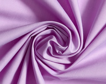 LILAC 60" Poly Cotton Broadcloth, Fabric by the Yard