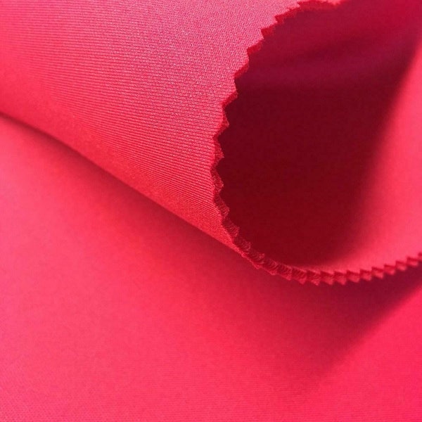 Mia's Fabrics Inc, Scuba Fabric - Neon Pink - Poliéster neopreno Spandex 58/60" - Tela Spandex de nylon vendida cortada a medida (Pick a Size)
