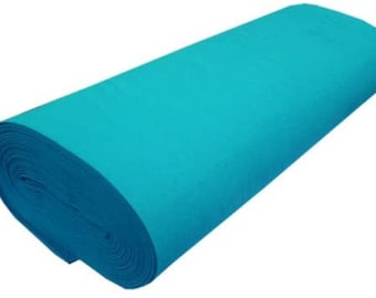 Turquoise Acrylic Felt 72” Wide School Craft Poker Table Fabric Sold By Yard