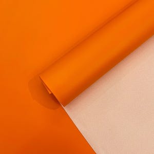 Orange Marine Vinyl Fabric Sold By The Yard, Faux Leather Pleather Upholstery-Auto-Boat 54&quot; Width Waterproof PVC Anti-UV Commercial