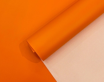 Oranje marinevinylstof: waterdicht, uv-bestendig, 54" breed - op maat gesneden verkrijgbaar