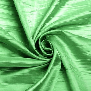 Pistachio Crushed Taffeta Fabric: 54&quot; Wide Polyester, Sold by The Yard