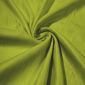 58&quot; Faux Micro Suede Fabric - Lime Green - Polyester Micro Suede Fabric for Upholstery / Crafts / Costume Sold By The Yard