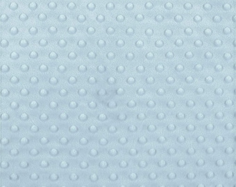 Mia' Fabrics Inc, Light Blue 58/59" Wide 100 Polyester Minky Dimple Dot Soft Cuddle Fabric by the Yard (Pick a Size)