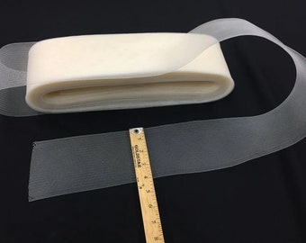 4 Inch Crinoline Horsehair Braid: Wedding Dress Trim - Sold By The Yard