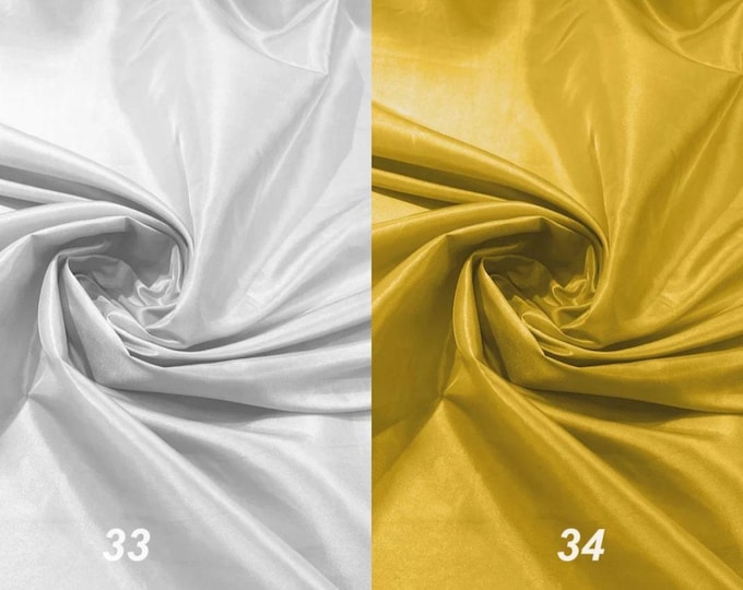 Solid Taffeta Fabric: 54" Wide Polyester Material, Sold by The Yard