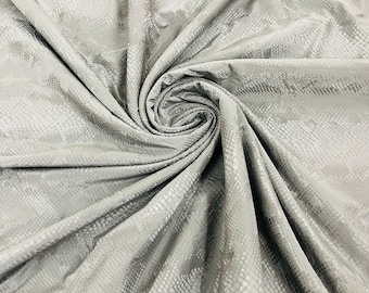 Anthrazit Schlangenhaut Spandex Stoff: Bekleidung, Leggings, Kostüm - 60 "Breit