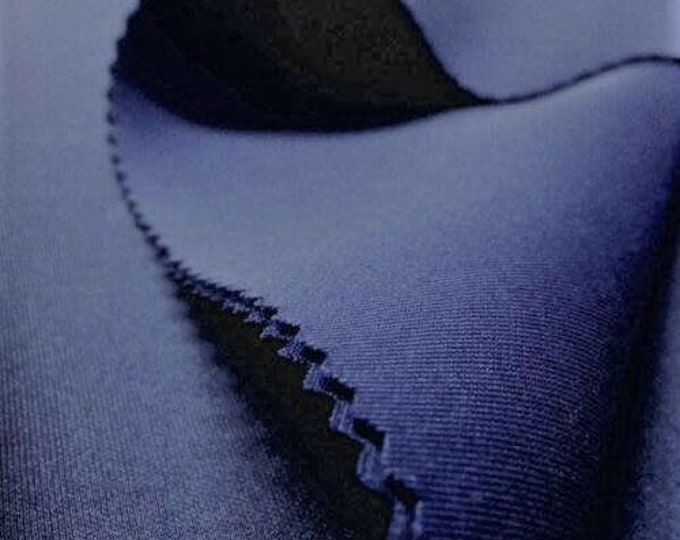 Mia's Fabrics Inc, Scuba Fabric - Navy - Neoprene Polyester Spandex 58/60" - Nylon Spandex Fabric Sold By The Yard (Pick a Size)
