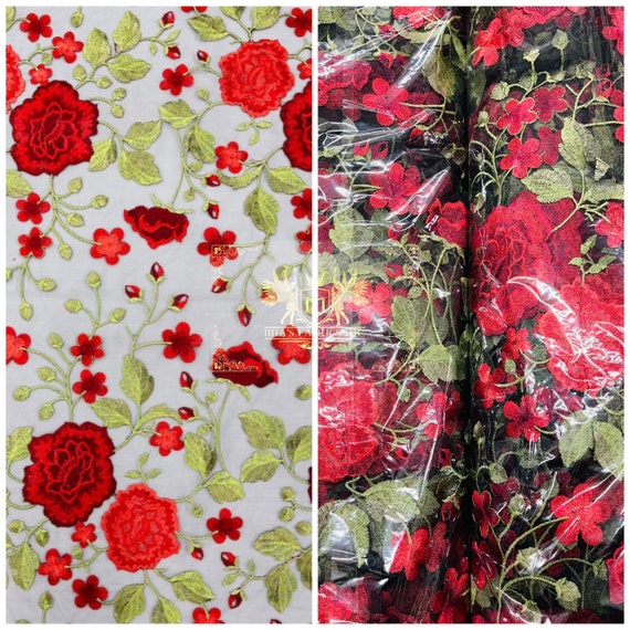 Mia Fabrics Inc, Red Guipure Lace Fabric Floral Bridal Lace Guipure Wedding  Dress by the Yard pick a Size -  Canada