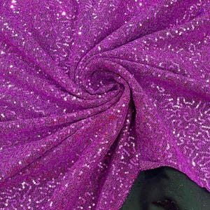 Lavender 4 Way Stretch Lurex Fabric By Yard, Shiny Sequins Lurex Fabric, Shimmer Lurex Fabric, Lurex Sequin Fabric, Metallic Lurex Spandex
