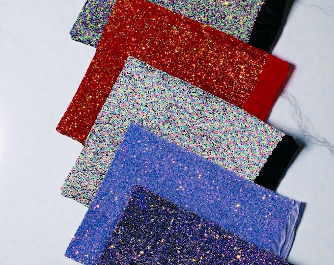 Iridescent Sequin Fabric: Stretch Velvet Sequins (58/60" Wide) By The Yard