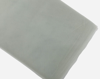 Silver Tulle Fabric Bolt: 54" Wide, 40 Yards - Wedding & Decoration