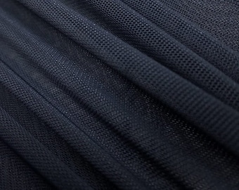 Navy Blue Power Mesh Fabric 60" Wide, Sold By The Yard ( Many Colors ) Free Shipping