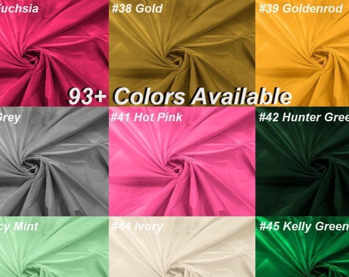 55" Polyester Taffeta Fabric: Multi-Use Decor & Dress Fabric