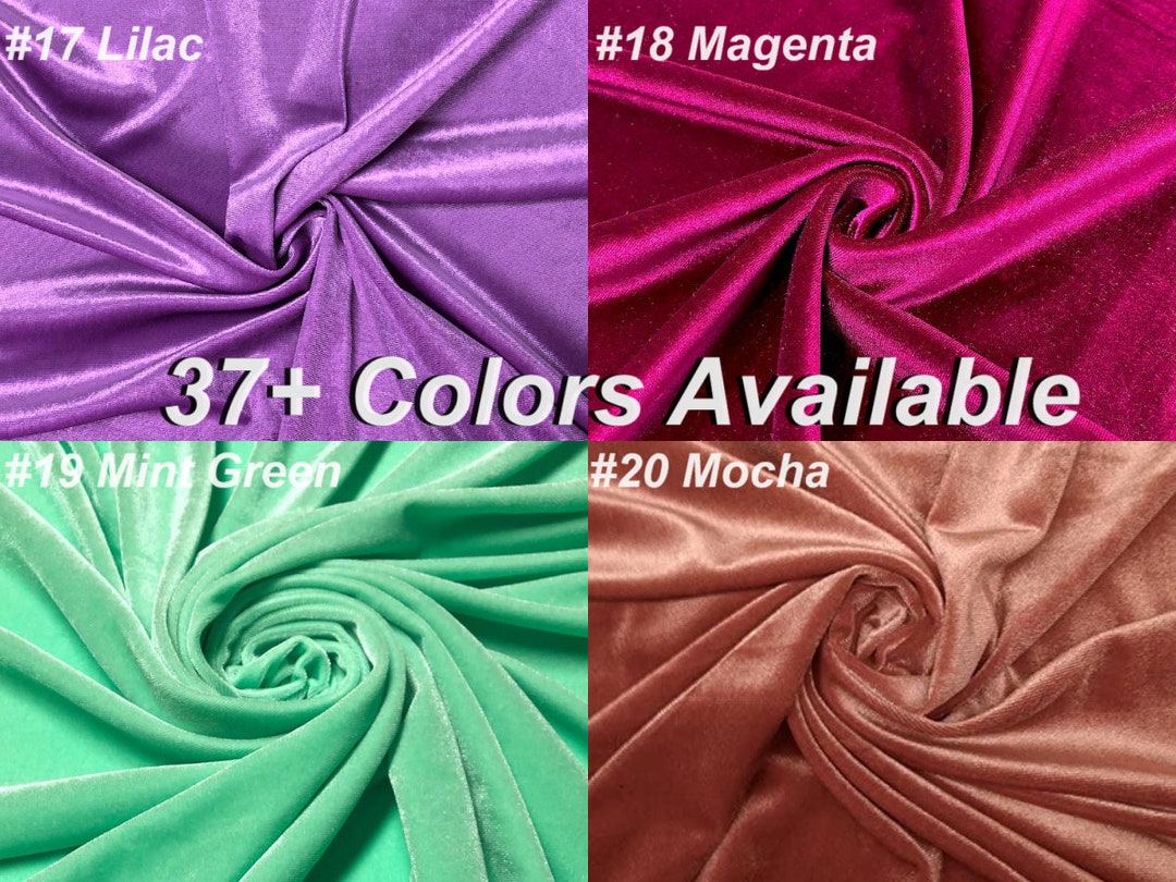 Mia Fabrics Stretch Velvet Fabric 60'' Wide, Sewing, Apparel, Costume ...