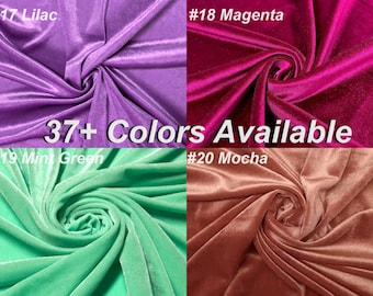 Mia Fabrics Stretch Velvet Fabric 60'' Wide, Sewing, Apparel, Costume, Craft {Choose quantity}