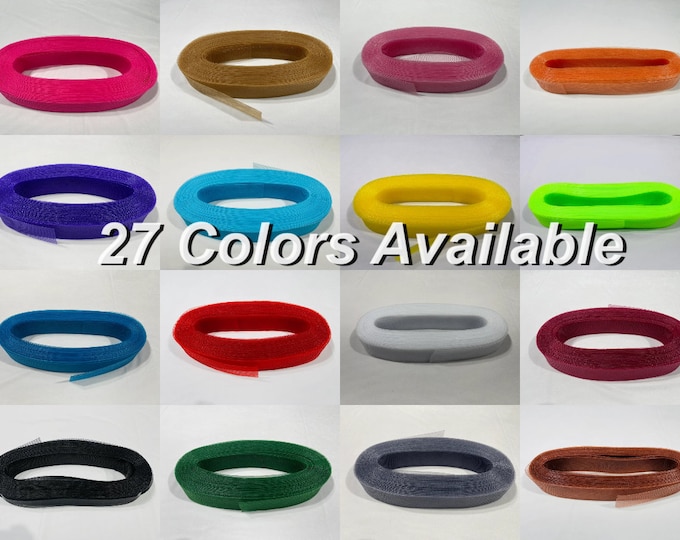 2 Inch Crinoline Horsehair Braid for Trim, Wedding Dress, Bridal Decor Sold By The Yard (27+ Colors Available)