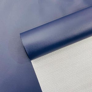 Navy Blue Marine Vinyl Fabric Sold By The Yard, Faux Leather Pleather Upholstery-Auto-Boat 54&quot; Width Waterproof PVC Anti-UV Commercial