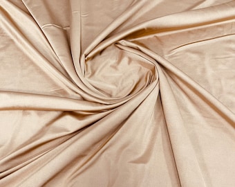 Rose Gold Milliskin Spandex Fabric: 4-Way Stretch, 58" Wide, Sold By The Yard