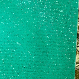 Mint grün Metallic Vinyl Kunstleder Glitzer Glitzer Stoff - 54&quot; Breite Verkauft Bulk Stock Zubehör Glänzend Polster